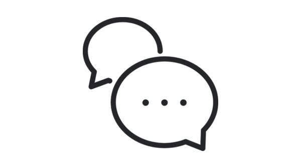 Icon of speech bubbles