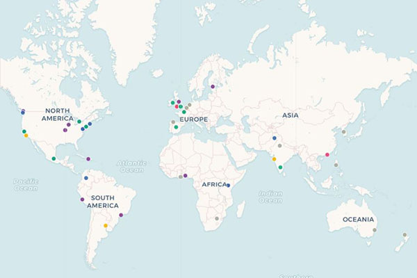 Future Work Awards winners map