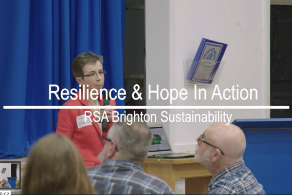 RSA Sustainability Network Brighton: Resilience & Hope in Action (Video clip)