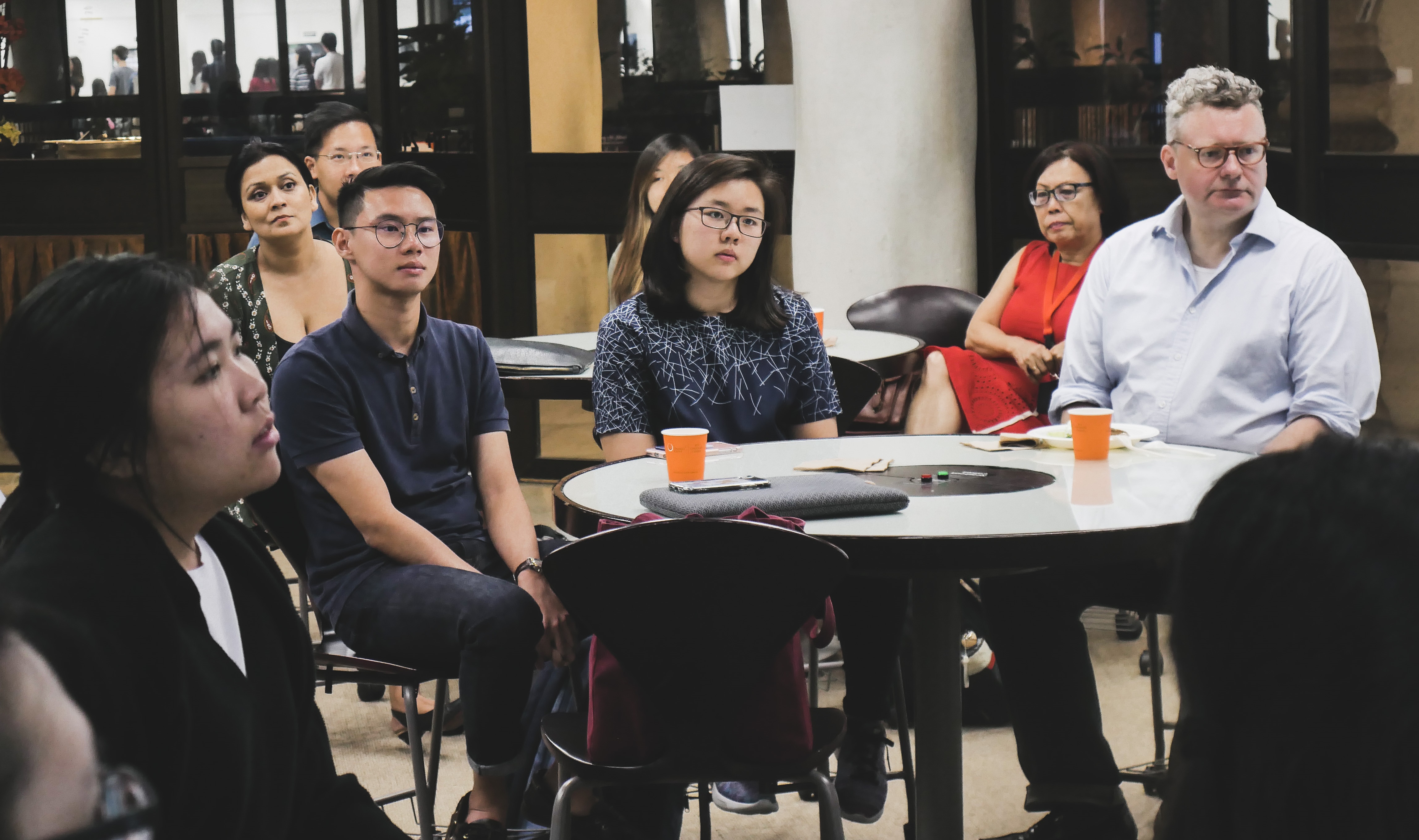 Fellows and students engage with event